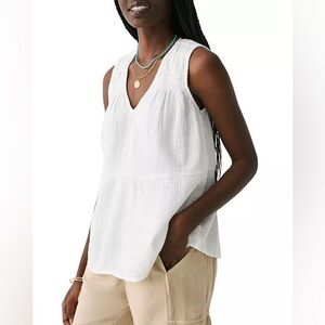 Faherty Dream Cotton Gauze Ainsley Sleeveless Top
Size X-Small